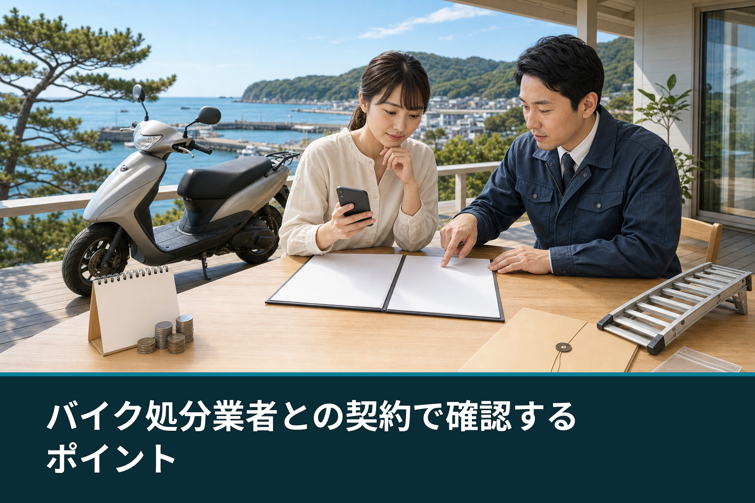 バイク処分業者との契約で確認するポイント