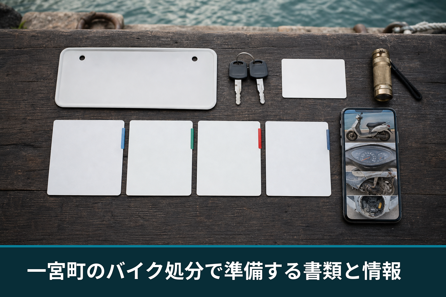一宮町のバイク処分で準備する書類と情報