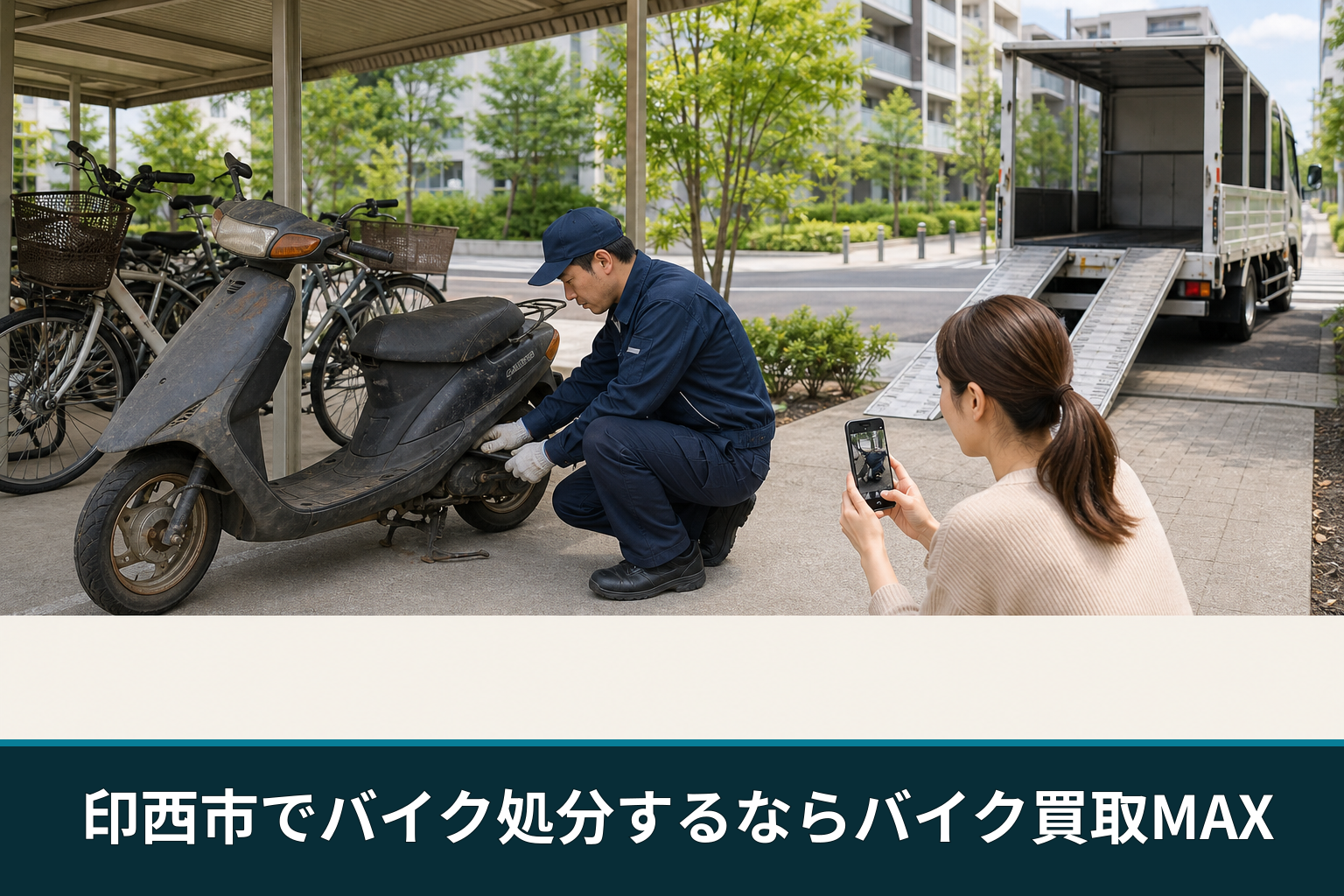 印西市でバイク処分するならバイク買取MAX