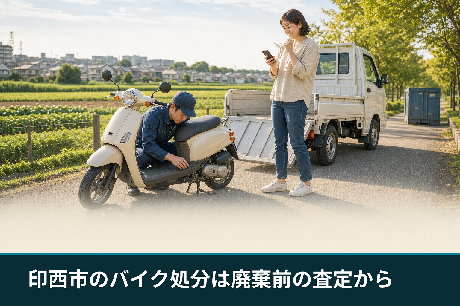 印西市のバイク処分は廃棄前の査定から