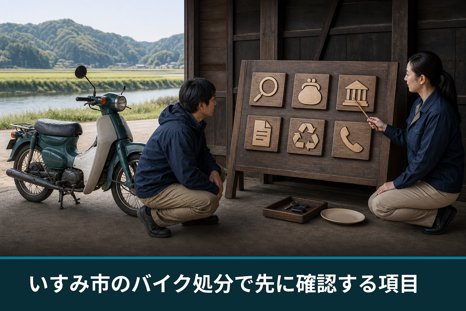 いすみ市のバイク処分で先に確認する項目