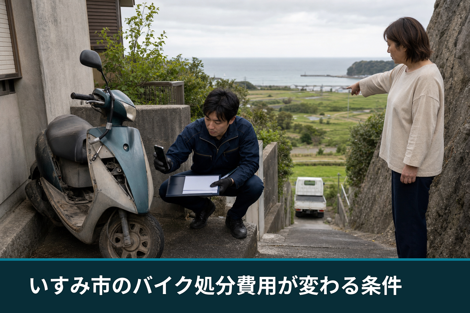 いすみ市のバイク処分費用が変わる条件