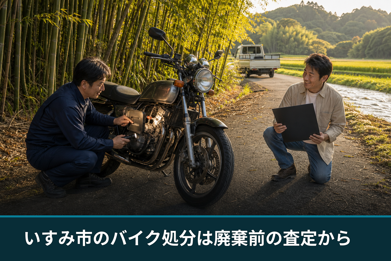 いすみ市のバイク処分は廃棄前の査定から