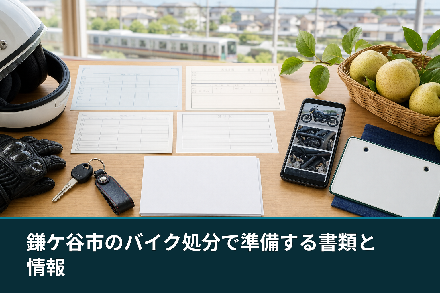 鎌ケ谷市のバイク処分で準備する書類と情報