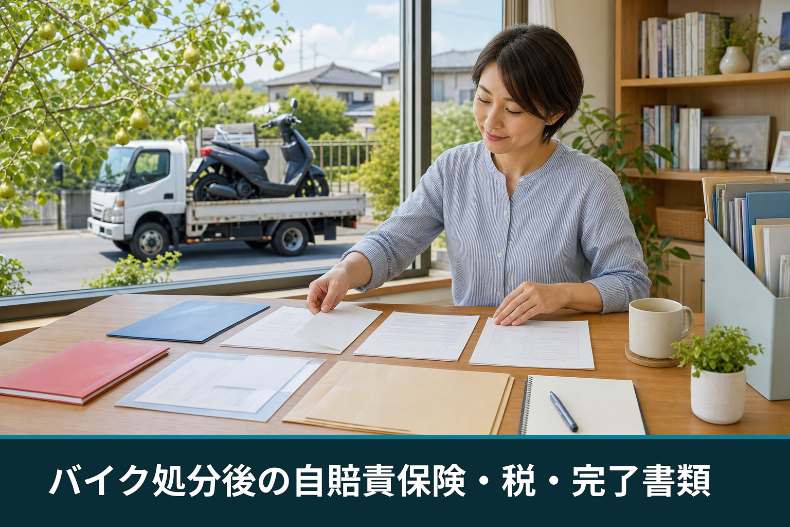 バイク処分後の自賠責保険・税・完了書類
