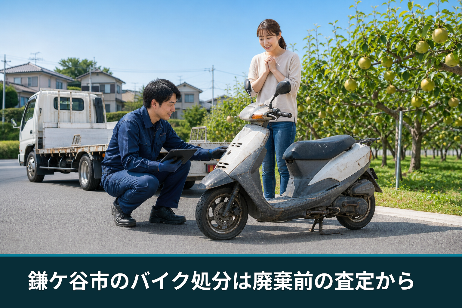 鎌ケ谷市のバイク処分は廃棄前の査定から