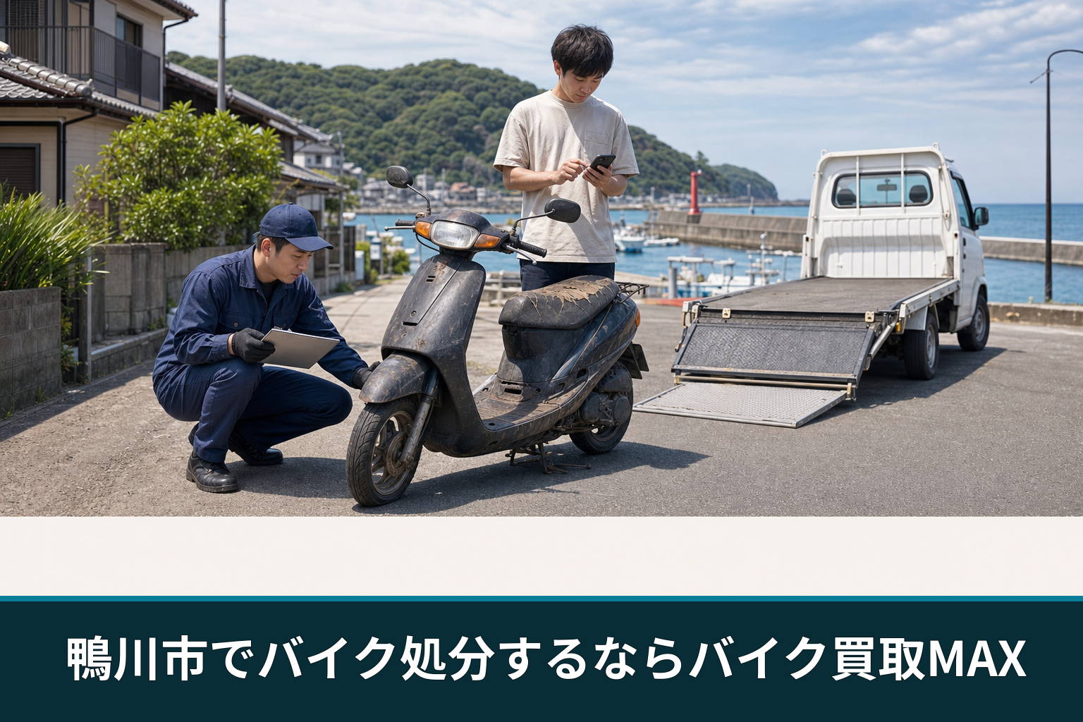 鴨川市でバイク処分するならバイク買取MAX
