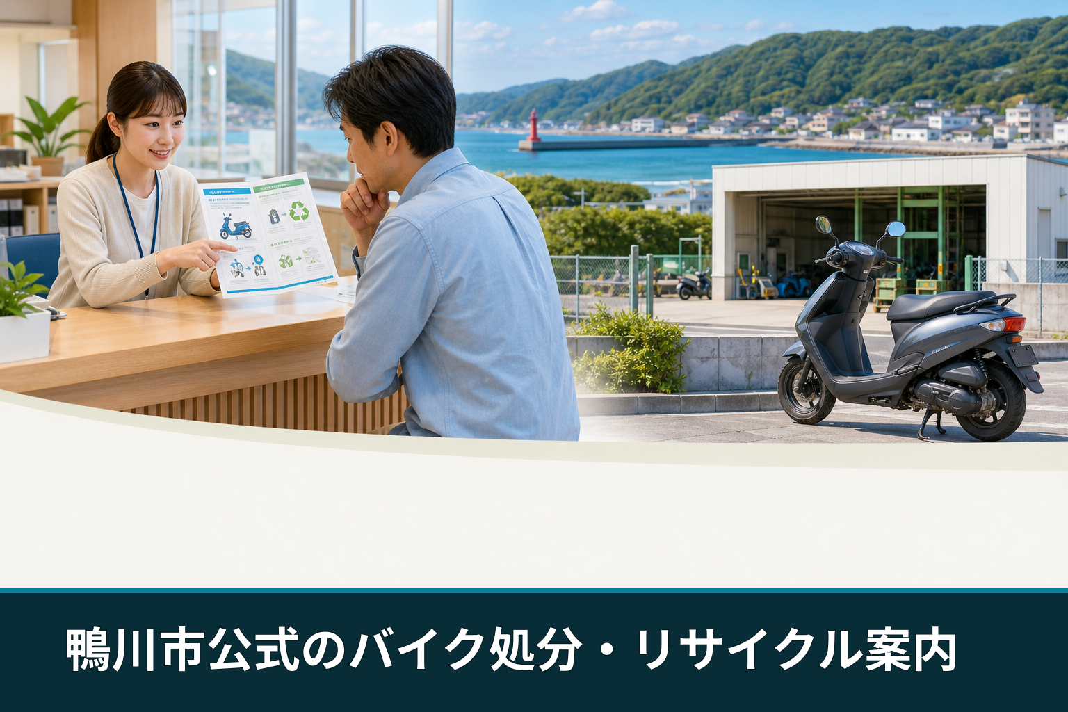 鴨川市公式のバイク処分・リサイクル案内