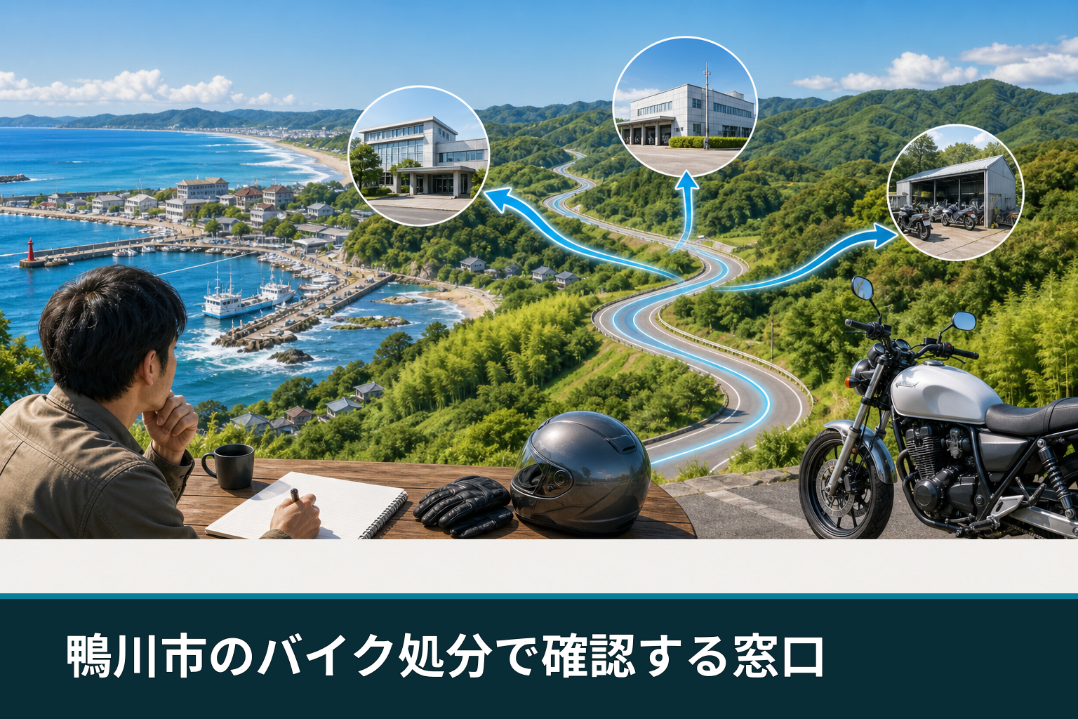 鴨川市のバイク処分で確認する窓口