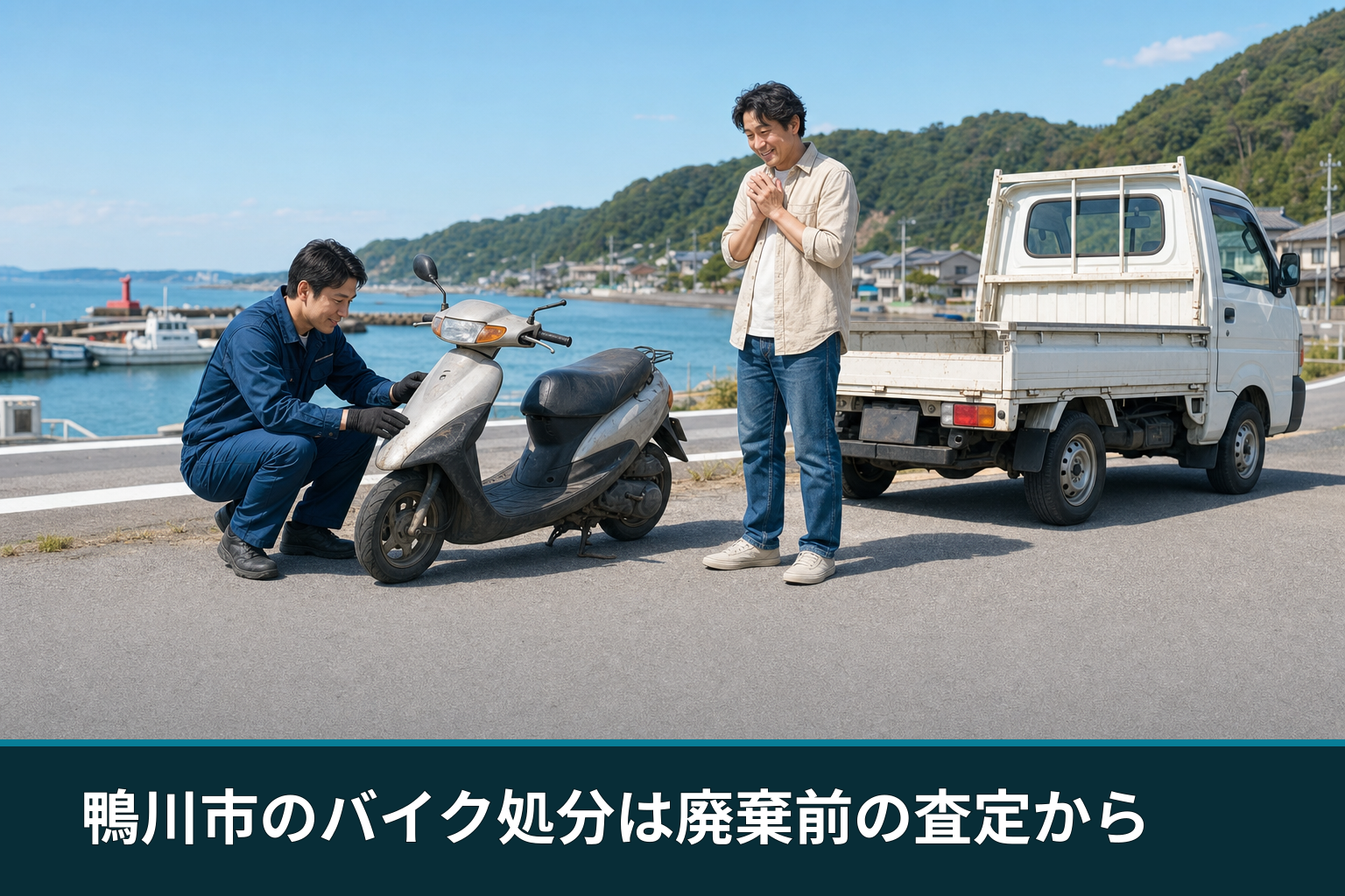 鴨川市のバイク処分は廃棄前の査定から