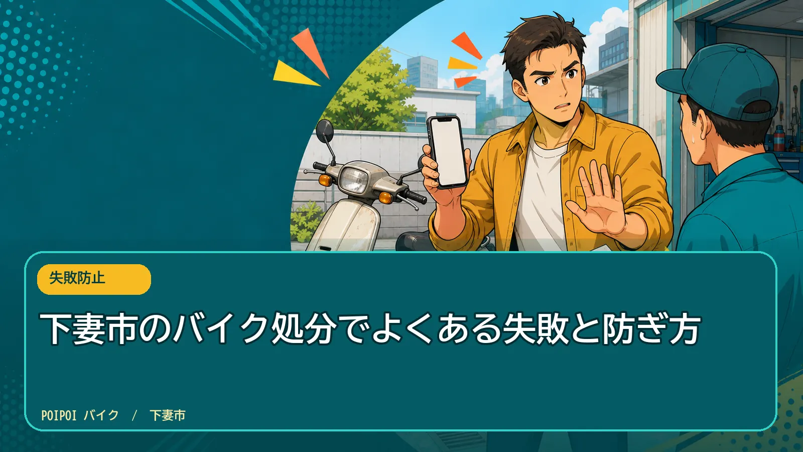 下妻市のバイク処分でよくある失敗と防ぎ方