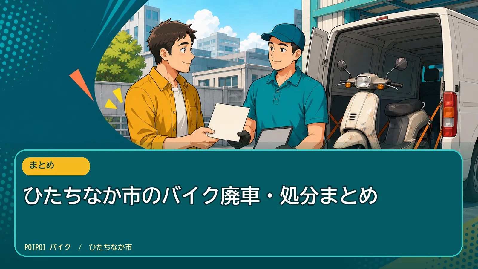 ひたちなか市のバイク廃車・処分まとめ
