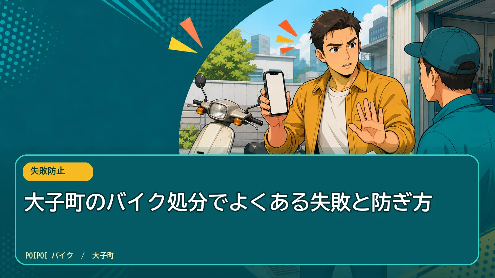 大子町のバイク処分でよくある失敗と防ぎ方