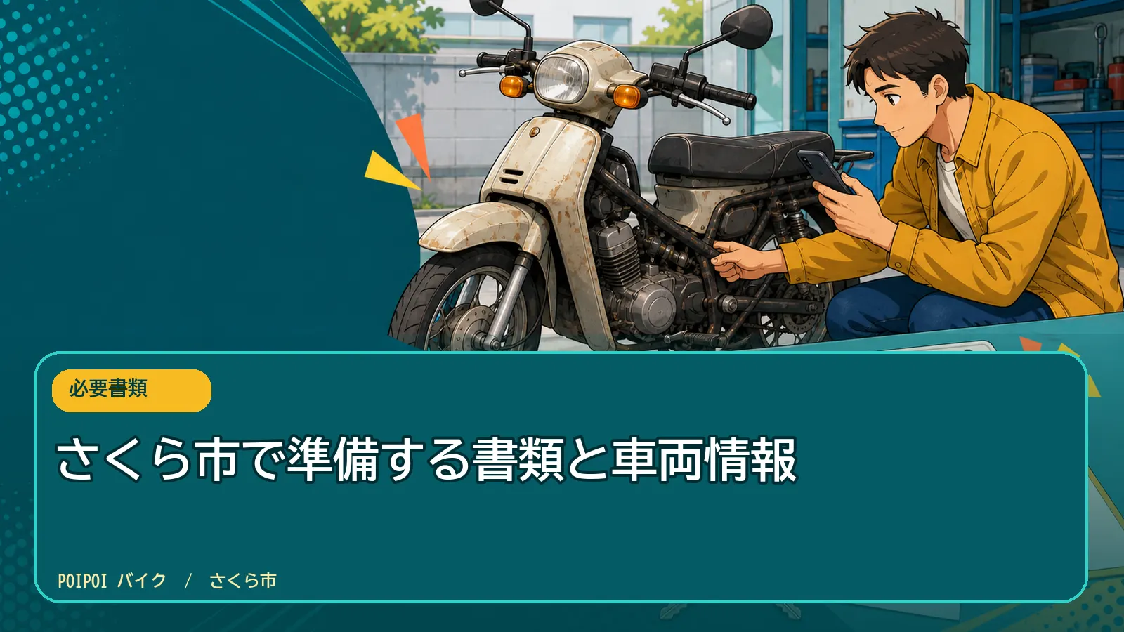 さくら市で準備する書類と車両情報