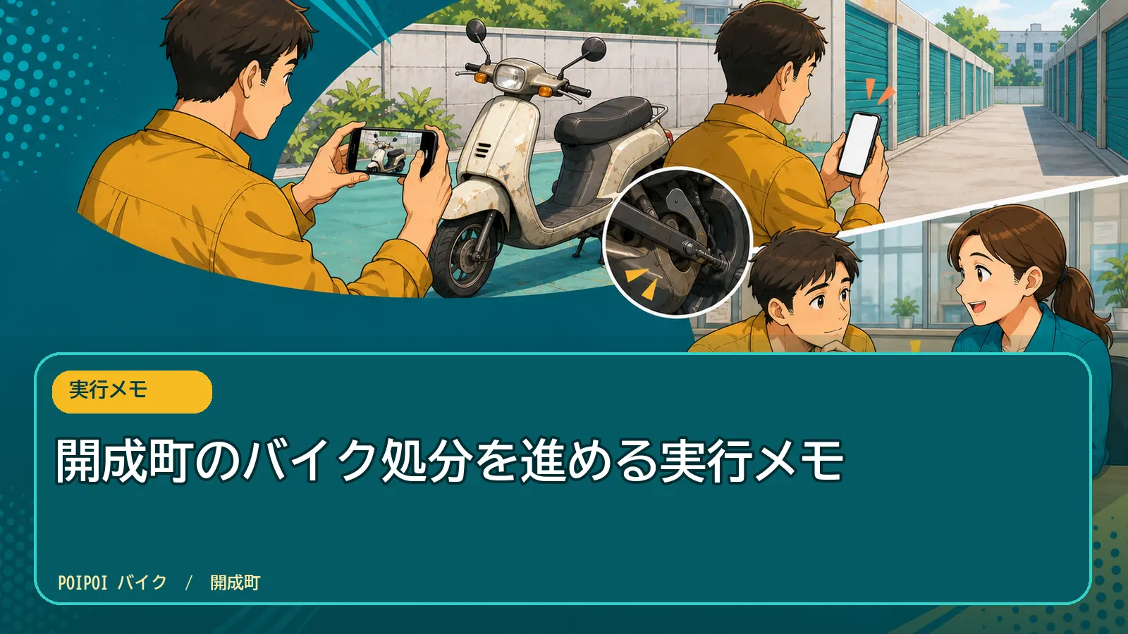 開成町のバイク処分を進める実行メモ