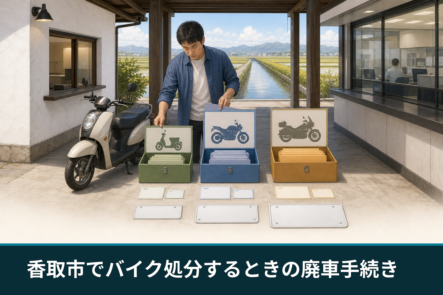 香取市でバイク処分するときの廃車手続き