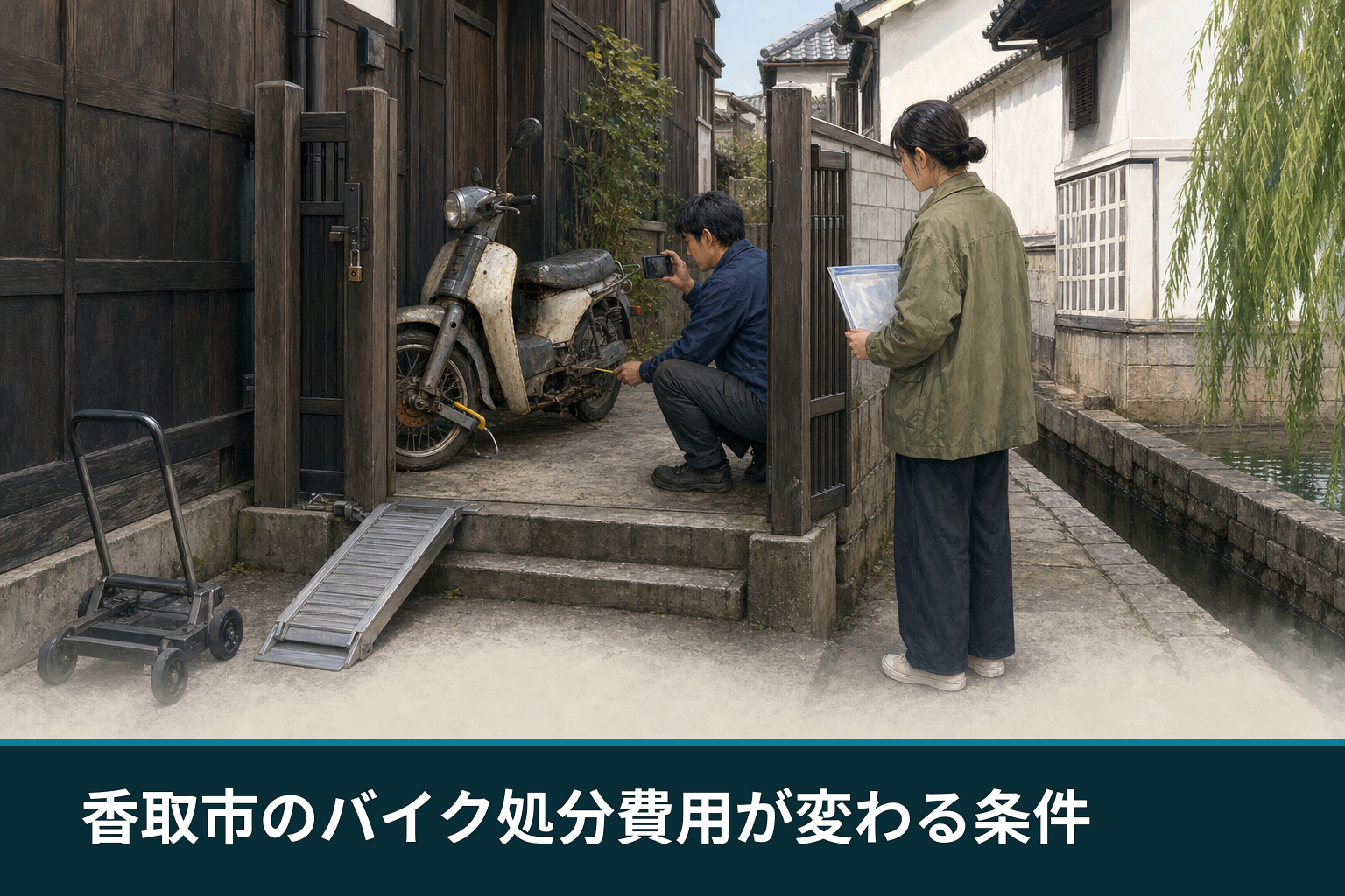 香取市のバイク処分費用が変わる条件
