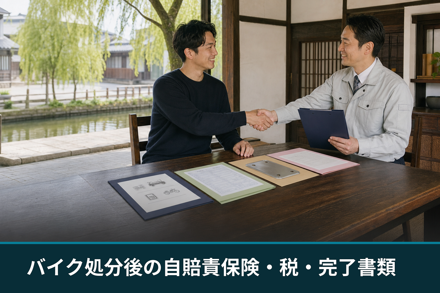 バイク処分後の自賠責保険・税・完了書類