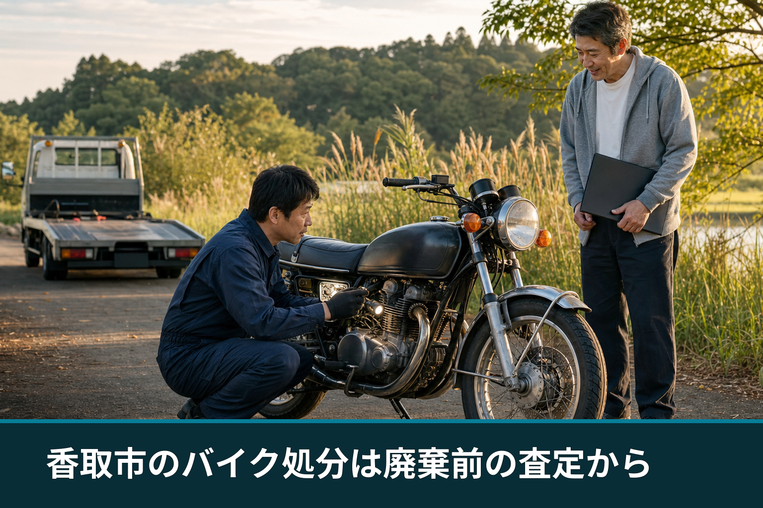 香取市のバイク処分は廃棄前の査定から