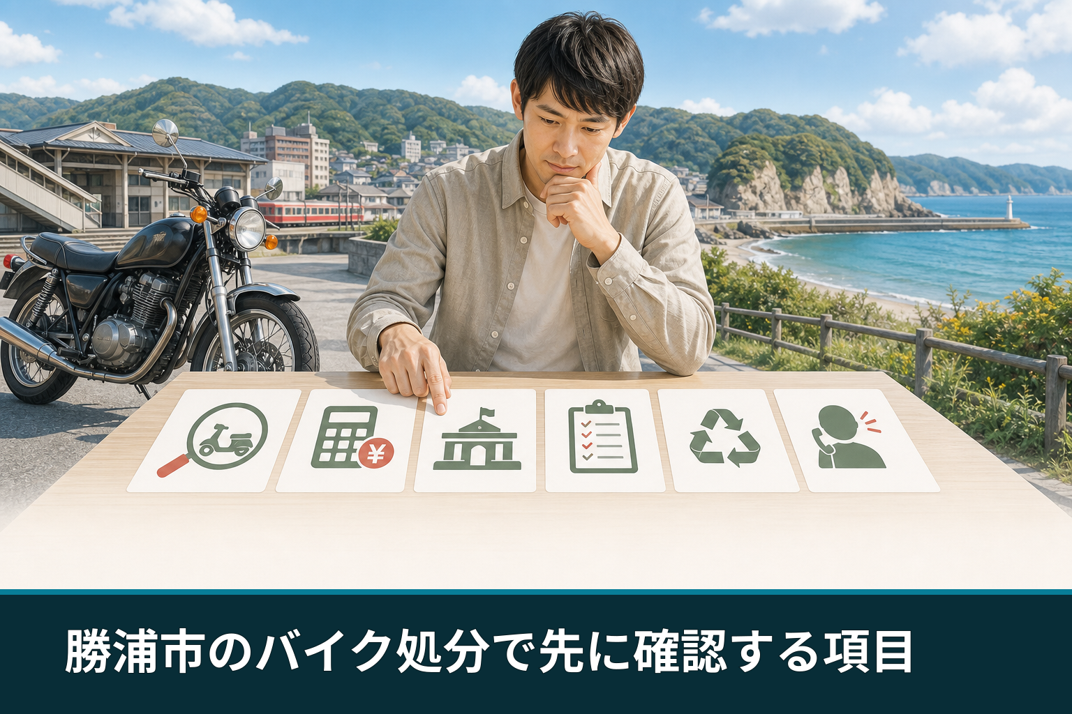 勝浦市のバイク処分で先に確認する項目