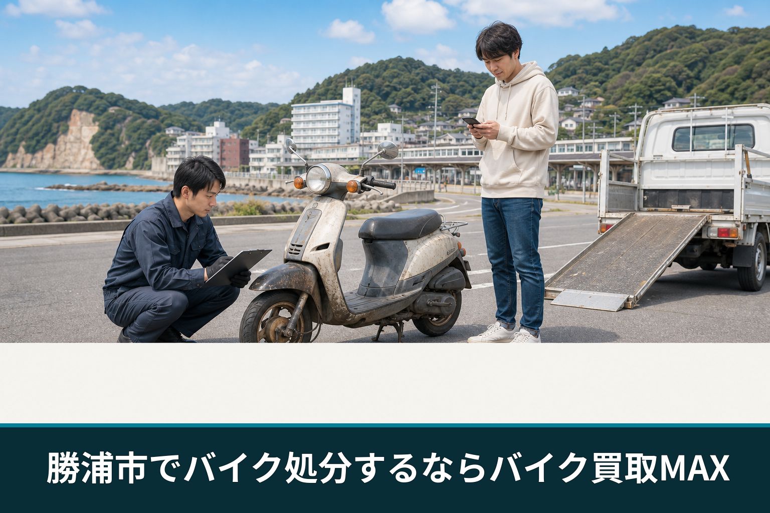 勝浦市でバイク処分するならバイク買取MAX