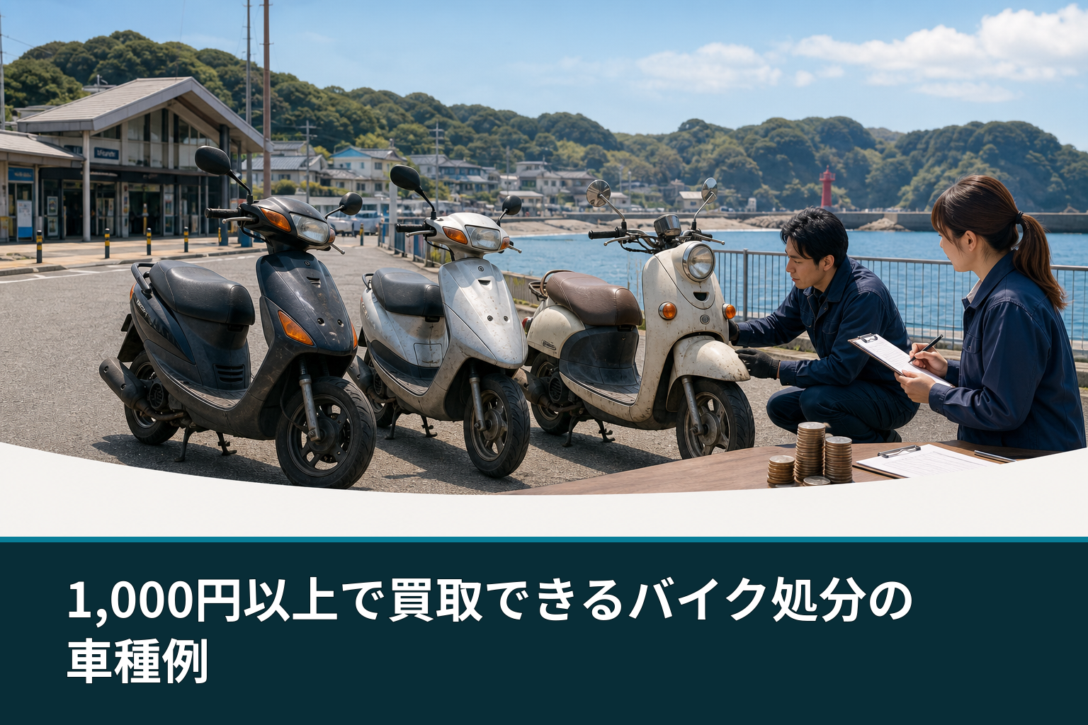 1,000円以上で買取できるバイク処分の車種例