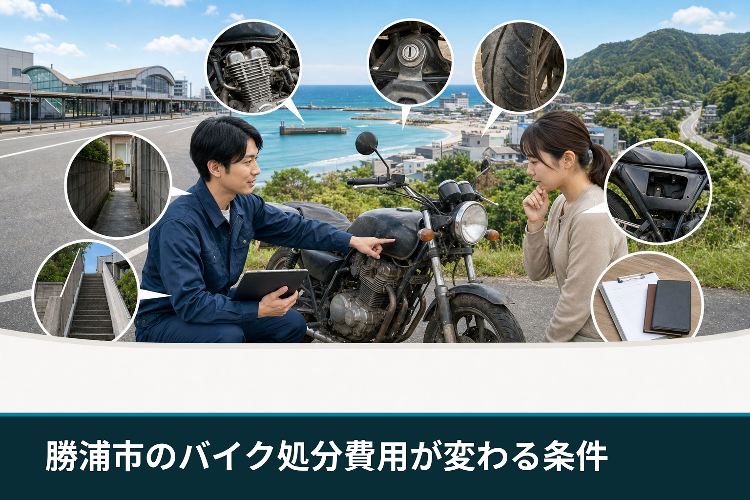 勝浦市のバイク処分費用が変わる条件