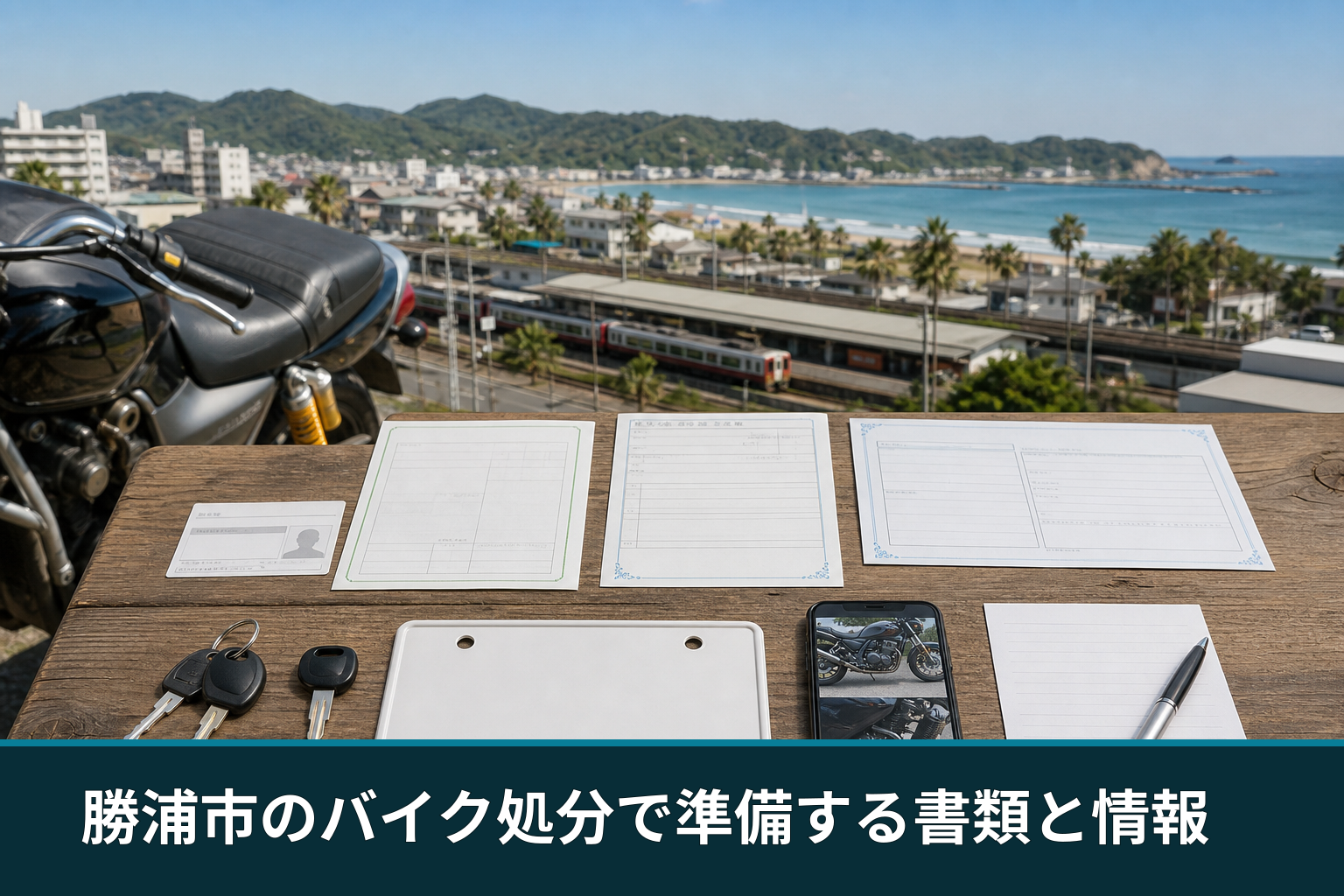 勝浦市のバイク処分で準備する書類と情報