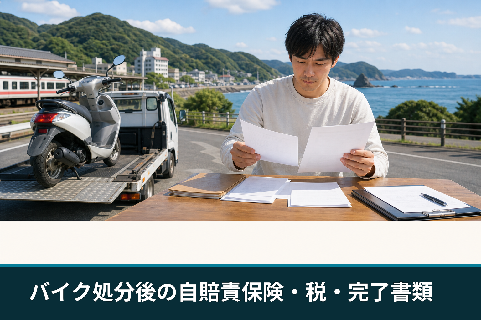 バイク処分後の自賠責保険・税・完了書類