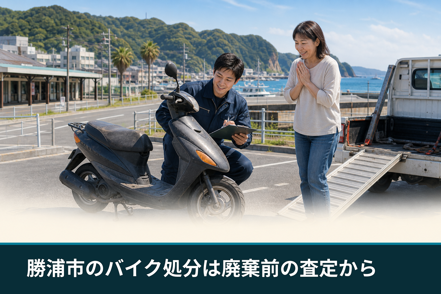 勝浦市のバイク処分は廃棄前の査定から