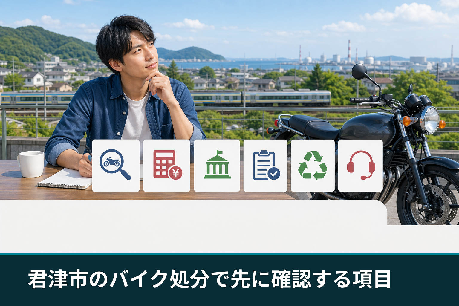 君津市のバイク処分で先に確認する項目