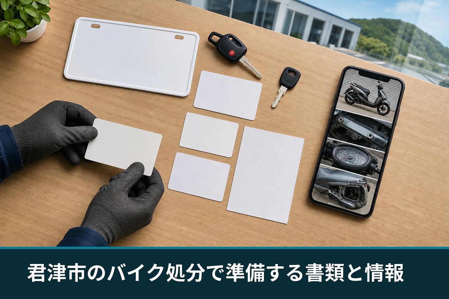 君津市のバイク処分で準備する書類と情報