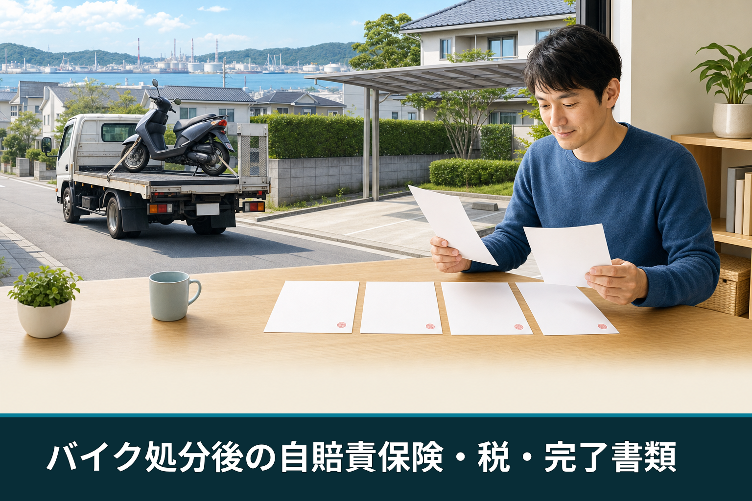 バイク処分後の自賠責保険・税・完了書類