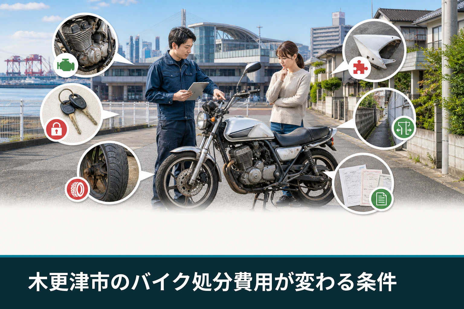 木更津市のバイク処分費用が変わる条件