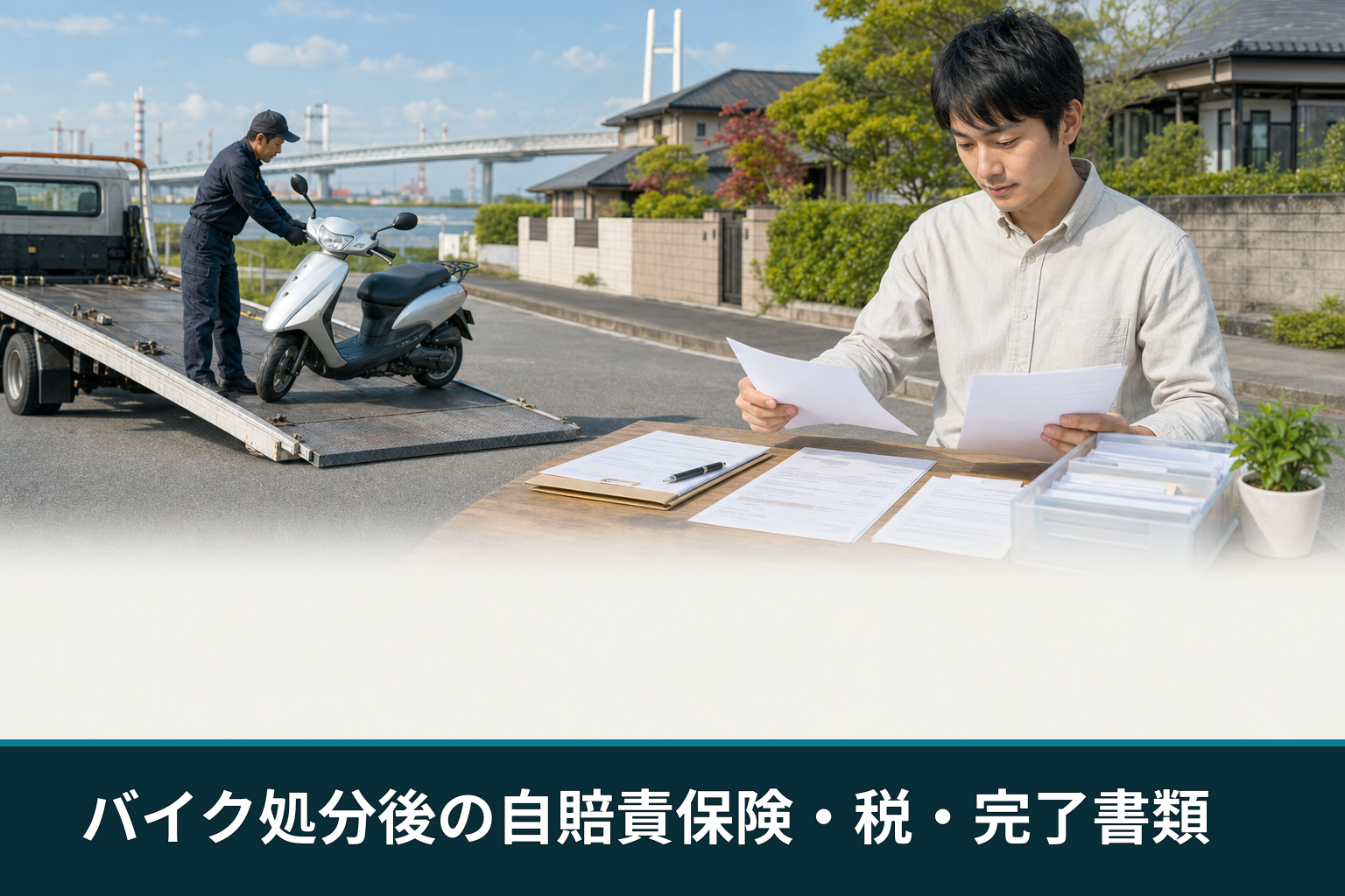 バイク処分後の自賠責保険・税・完了書類