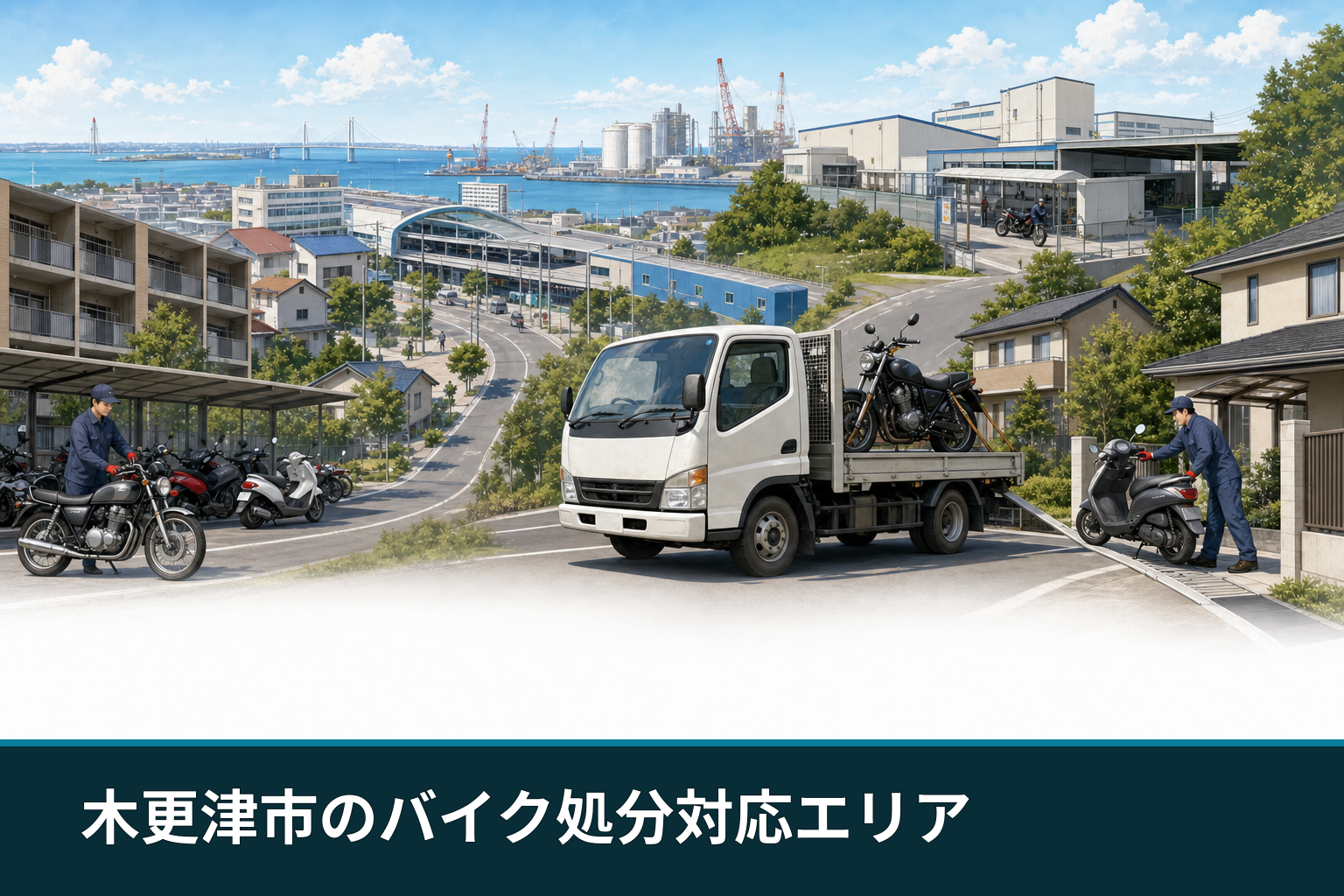 木更津市のバイク処分対応エリア