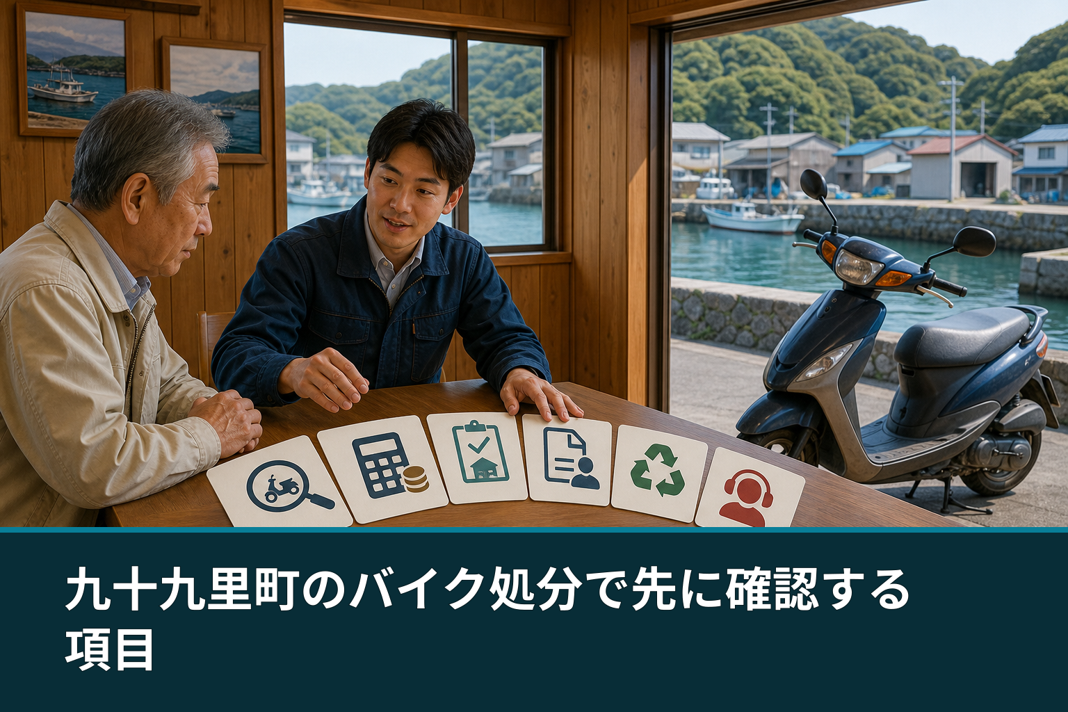 九十九里町のバイク処分で先に確認する項目