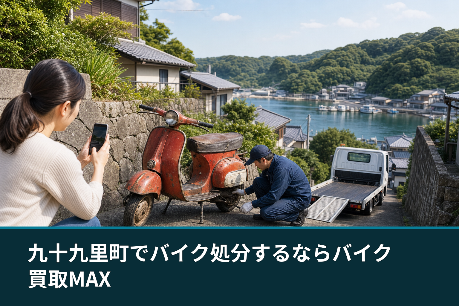 九十九里町でバイク処分するならバイク買取MAX