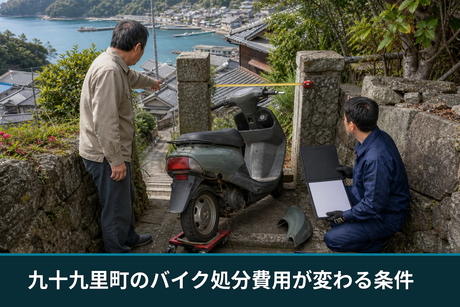 九十九里町のバイク処分費用が変わる条件