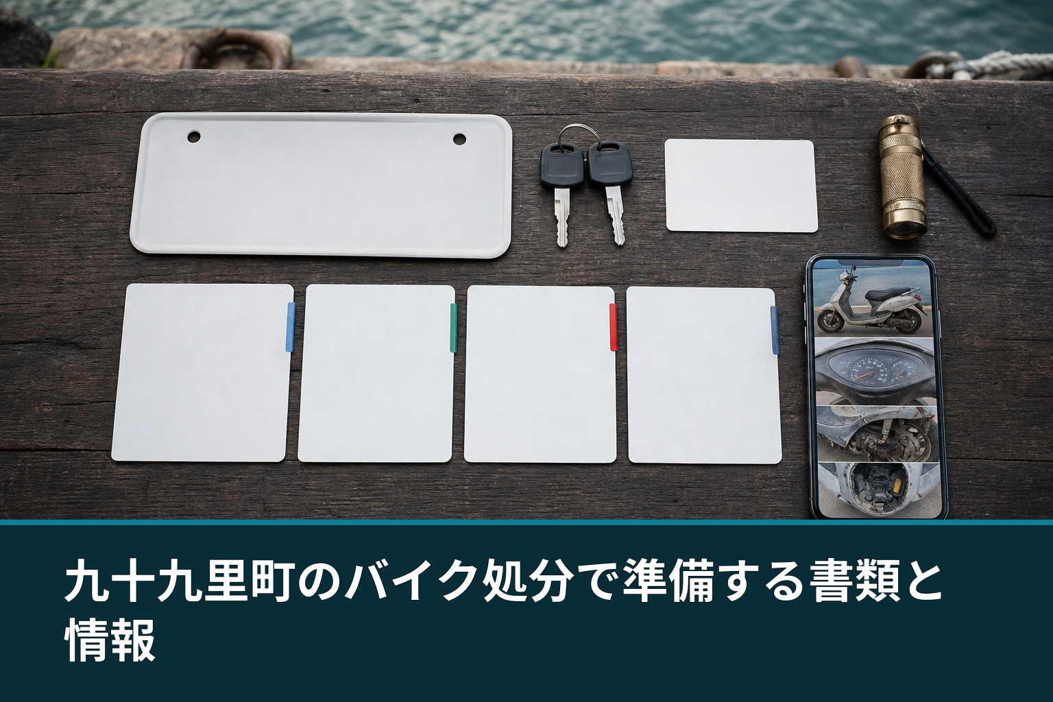 九十九里町のバイク処分で準備する書類と情報