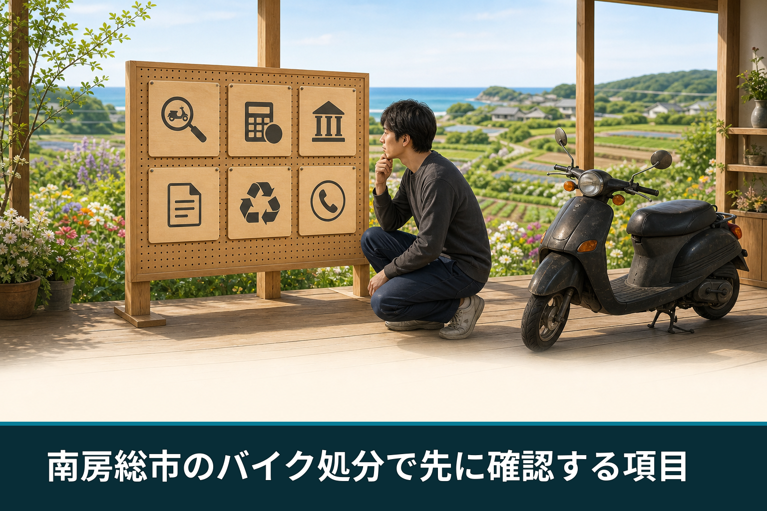 南房総市のバイク処分で先に確認する項目
