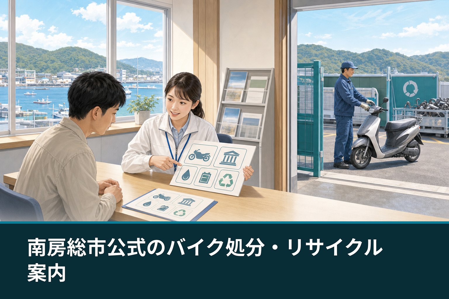 南房総市公式のバイク処分・リサイクル案内
