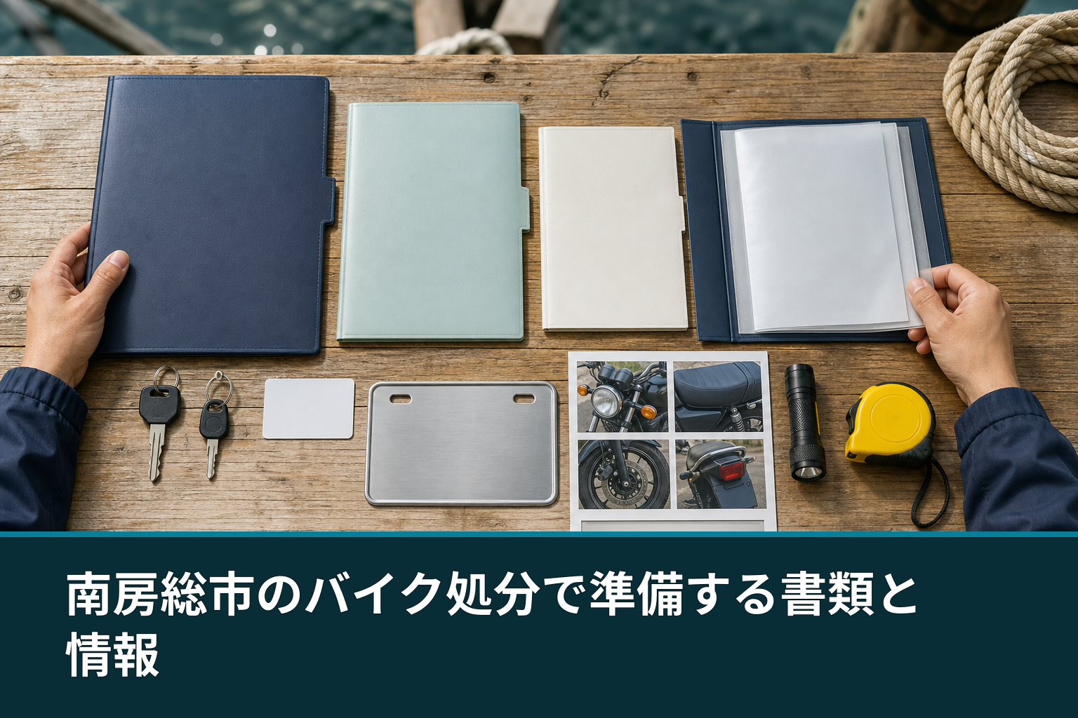 南房総市のバイク処分で準備する書類と情報