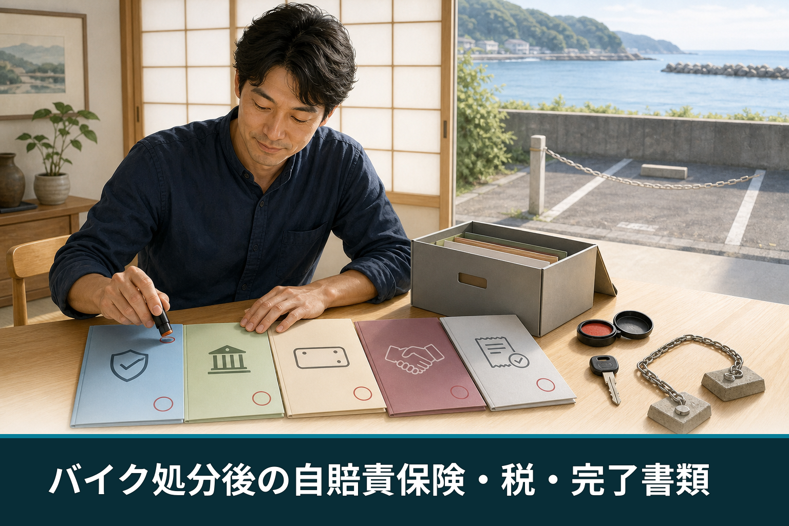 バイク処分後の自賠責保険・税・完了書類