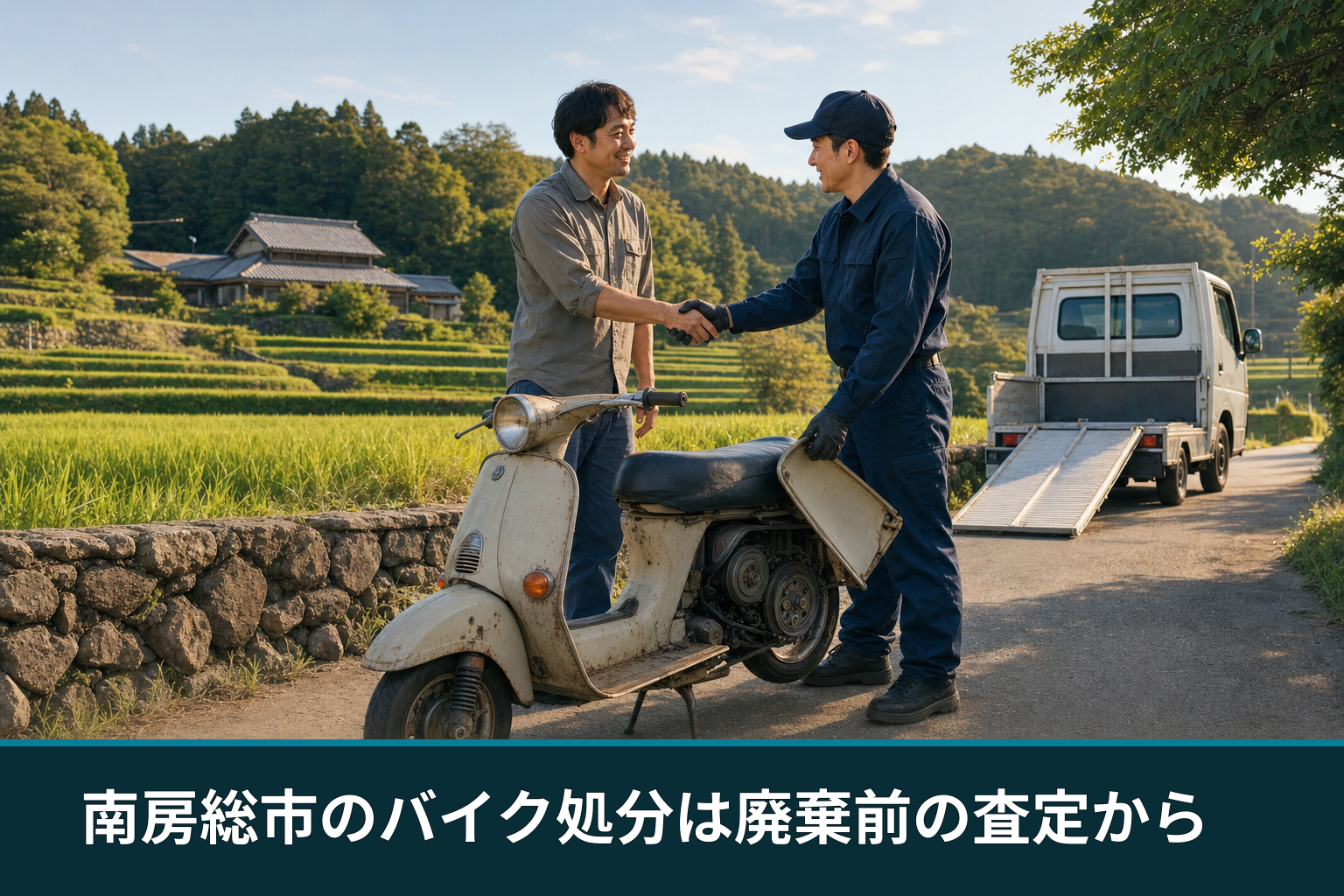 南房総市のバイク処分は廃棄前の査定から