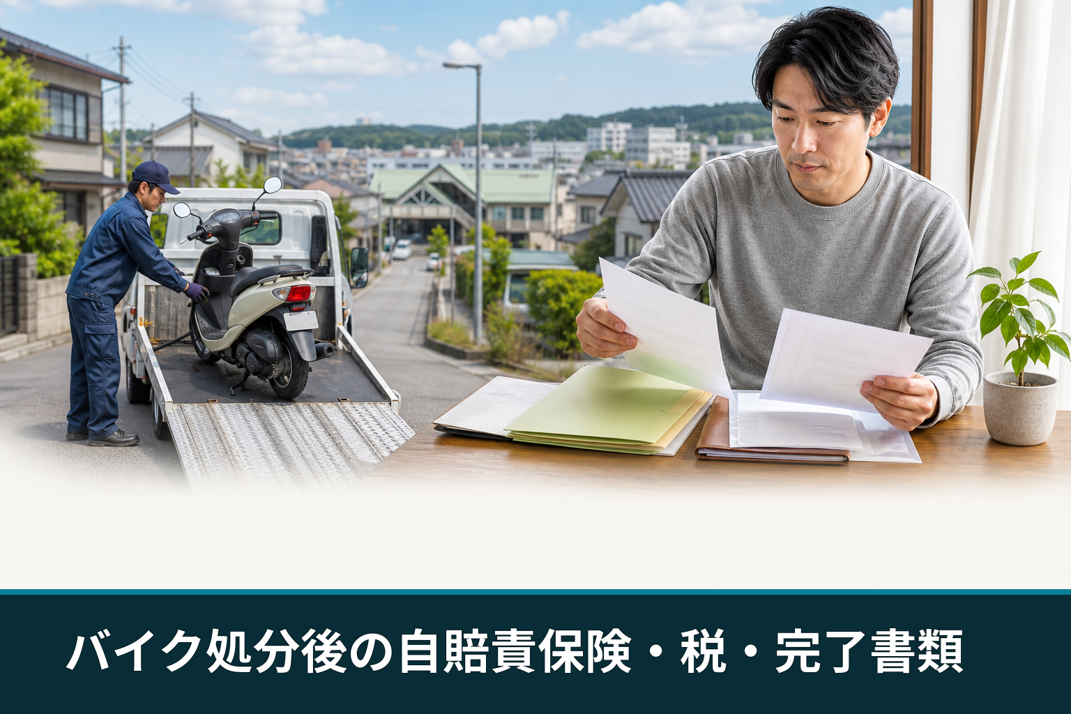 バイク処分後の自賠責保険・税・完了書類