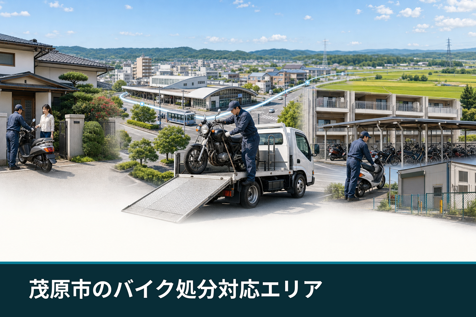 茂原市のバイク処分対応エリア