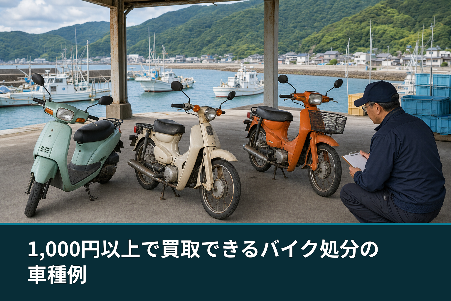 1,000円以上で買取できるバイク処分の車種例