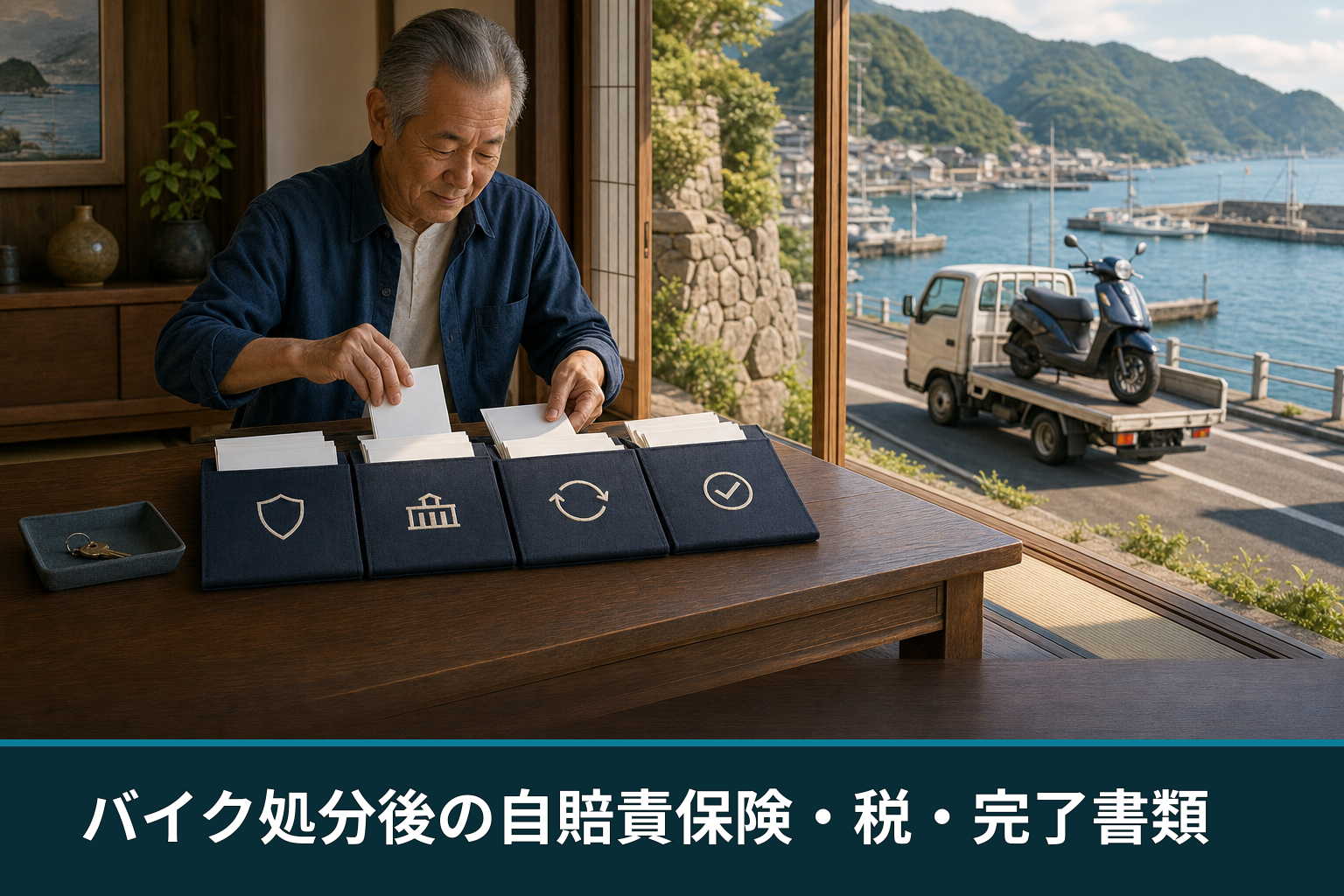 バイク処分後の自賠責保険・税・完了書類