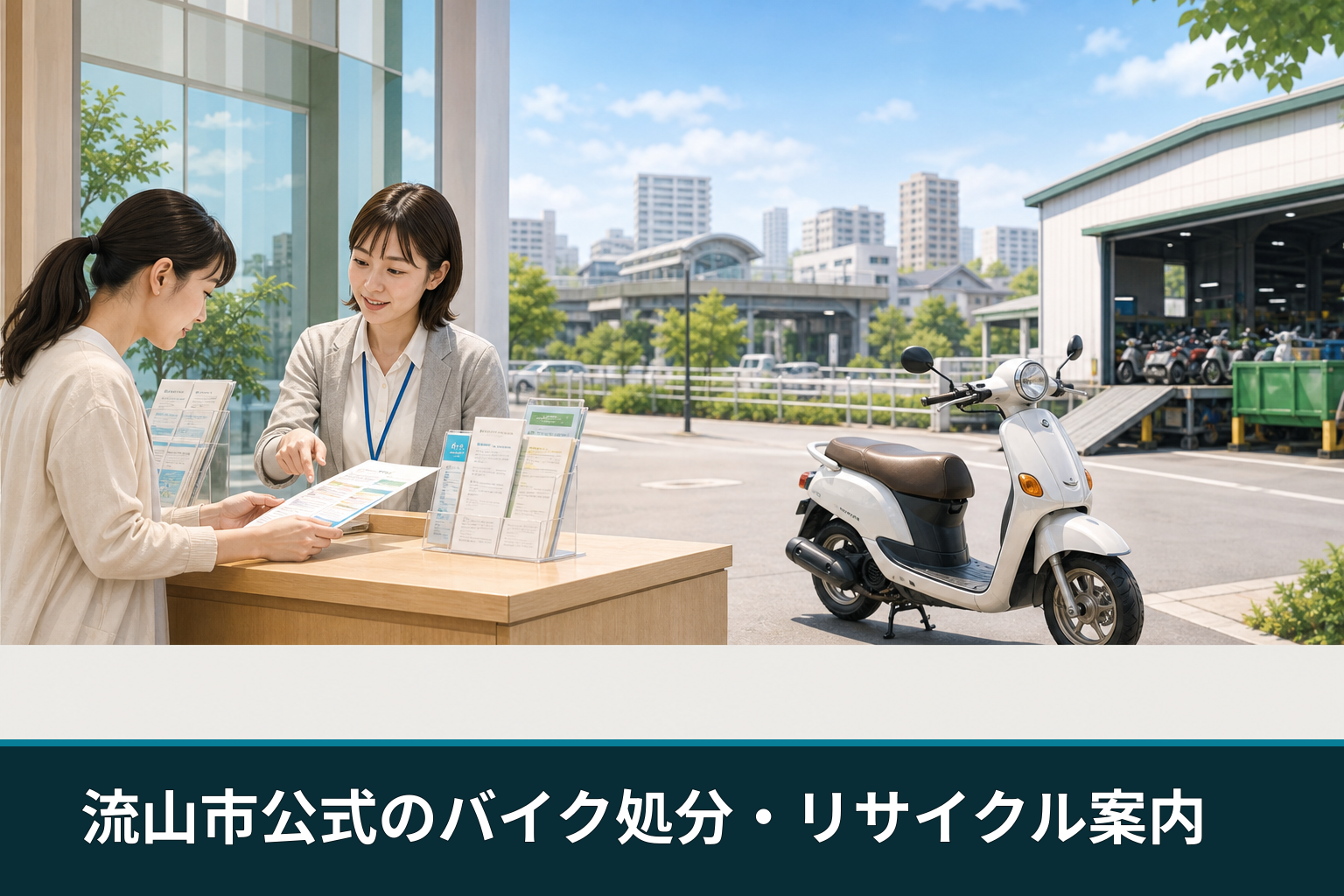 流山市公式のバイク処分・リサイクル案内